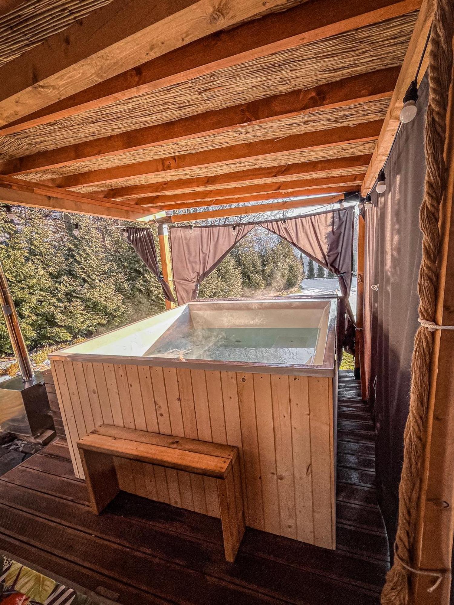 Aloha Glamp - Okragle Domki Przy Rzece - Balia I Sauna - Energylandia Zagornik Exteriör bild